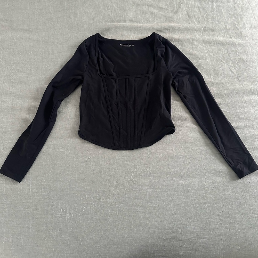 Elegant Black Long Sleeve Top